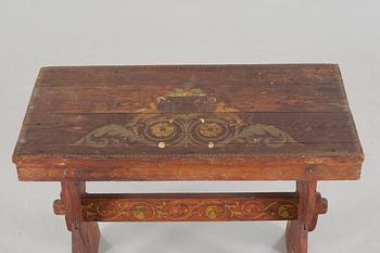 A table, probably made in Hälsingland from around year 1900.