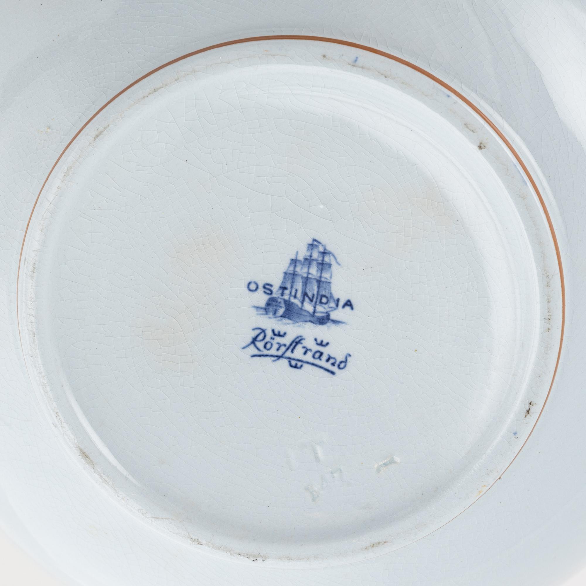 20 pieces of an 'East Indies' dinner service, Rörstrand, Sweden.