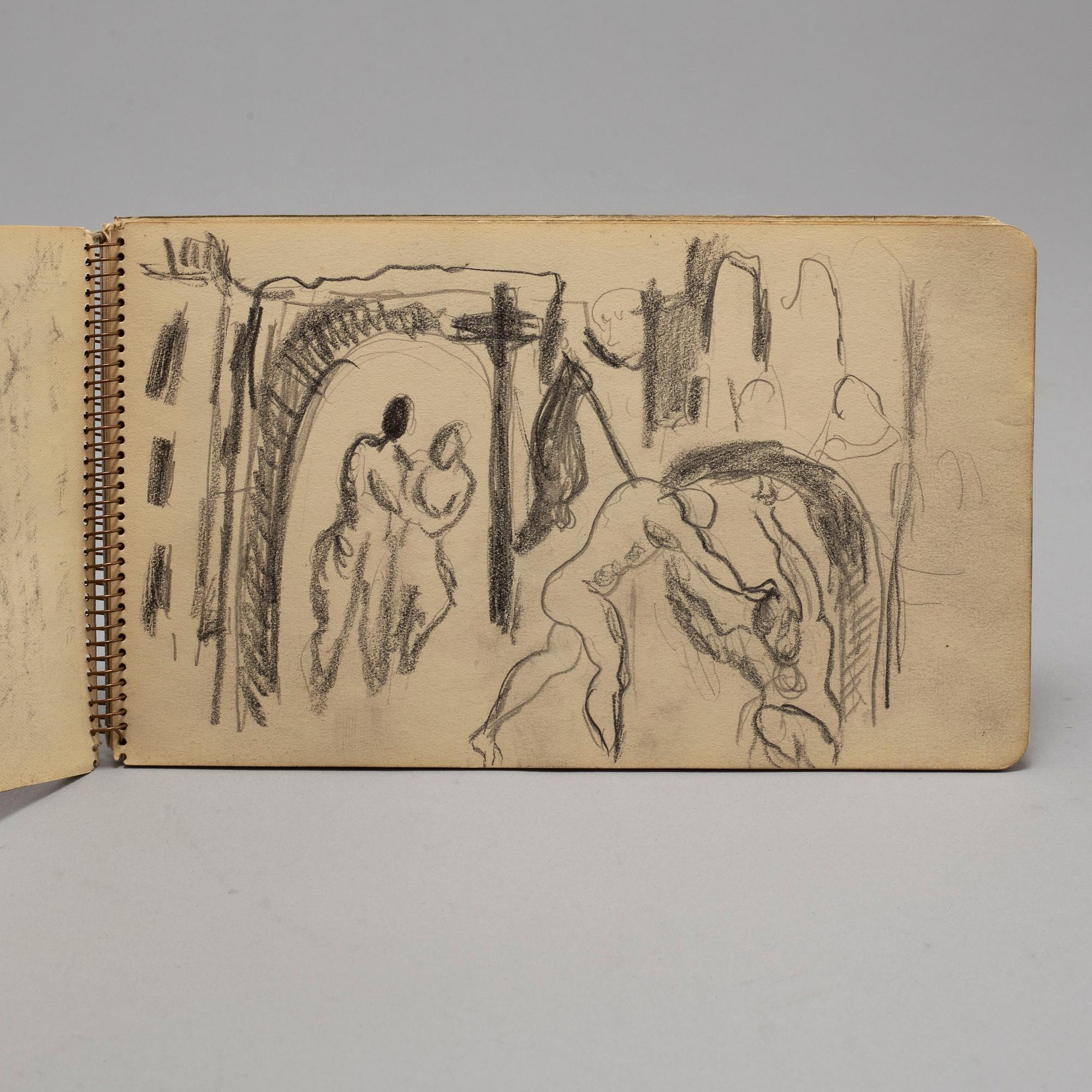 JOHANNES RIAN, sketch book, dated Paris, May 1929.