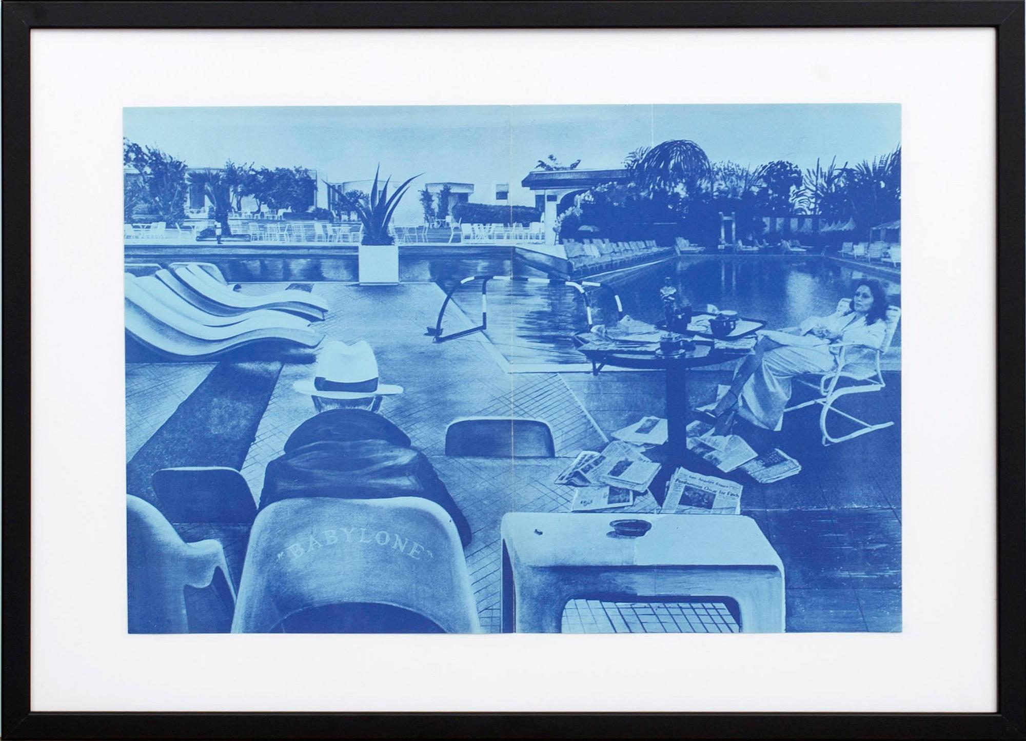 JACQUES MONORY, colour lithographe, unsigned, from Derrière le