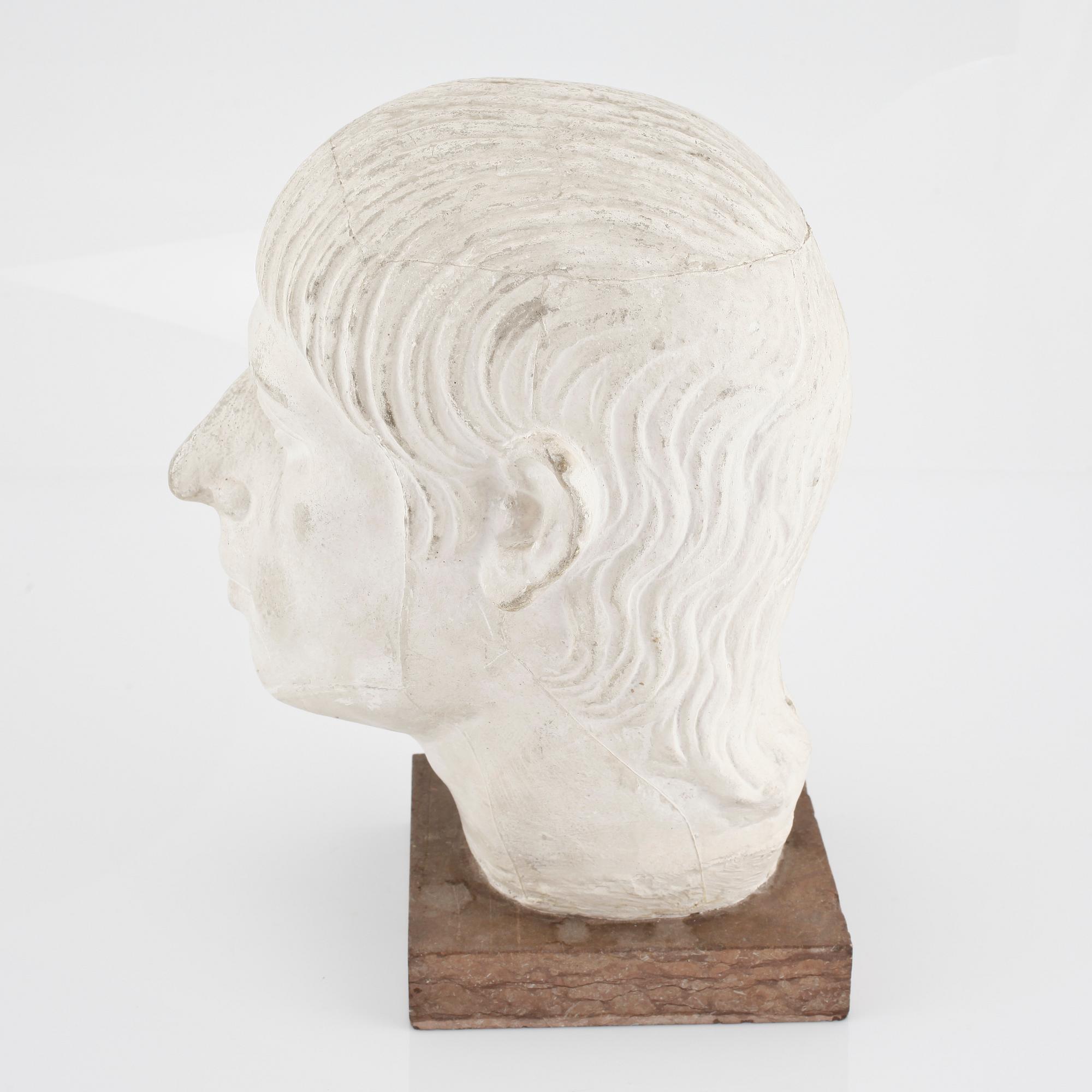 SKULPTUR, efter antik förlaga, gips, 1900-talets andra hälft.