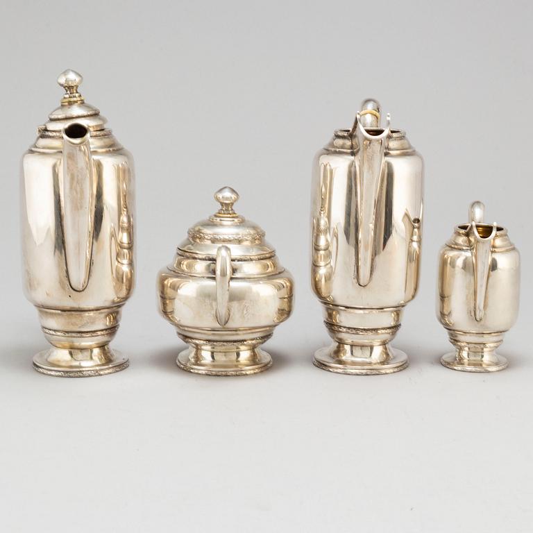 A five piece silver coffee service, Austria-Hungary, circa 1900.