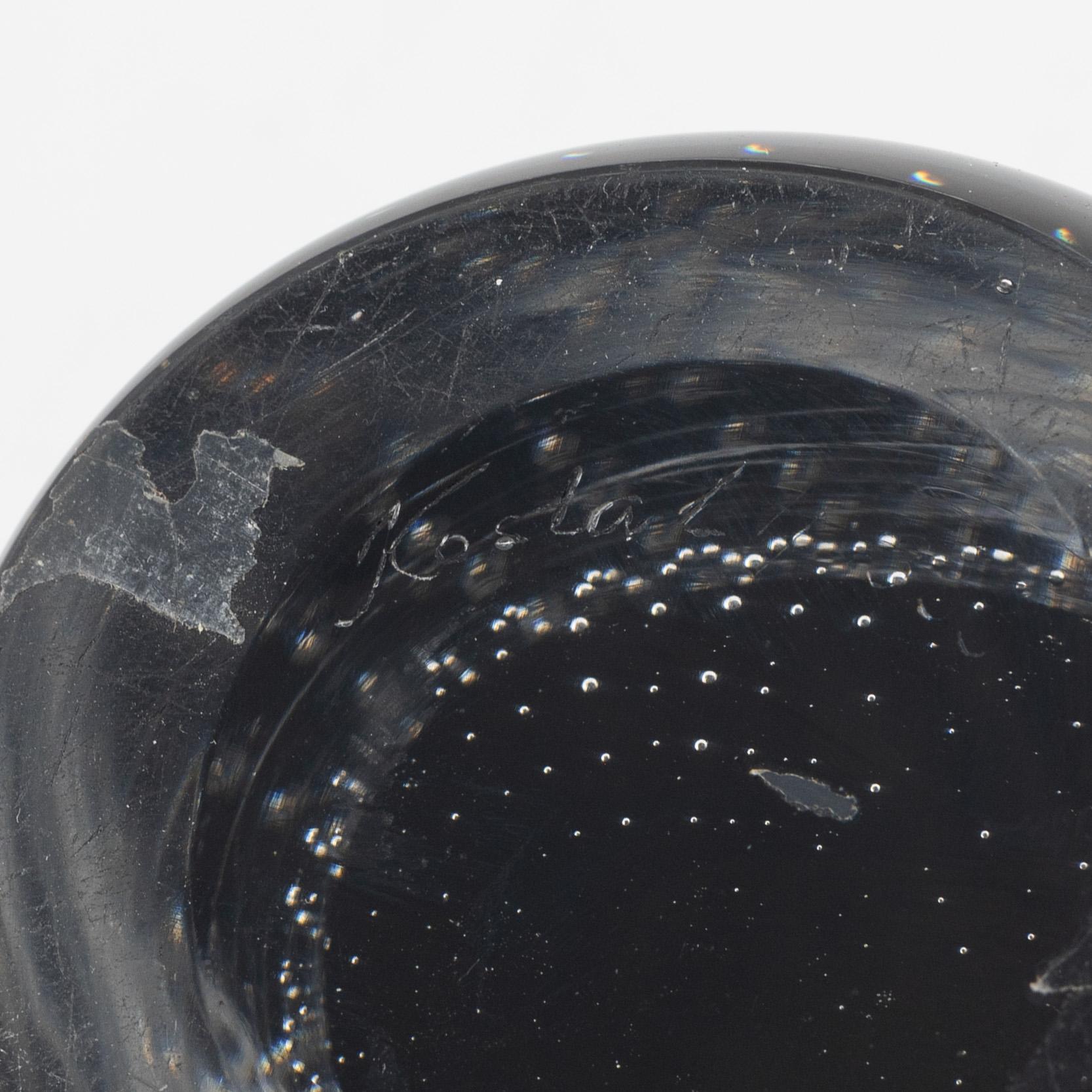 Vicke Lindstrand, a glass vase, Kosta.