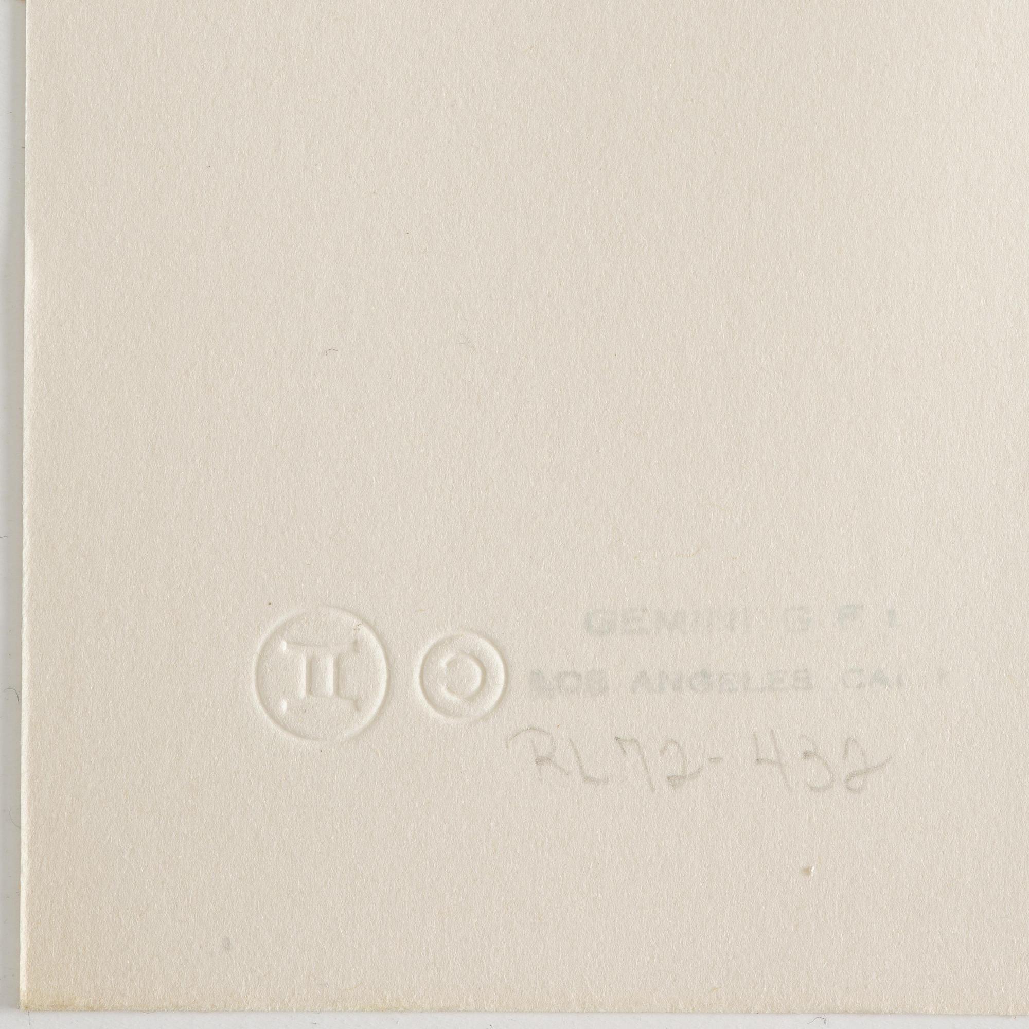 Roy Lichtenstein, "Mirror #4" from Mirror Series.