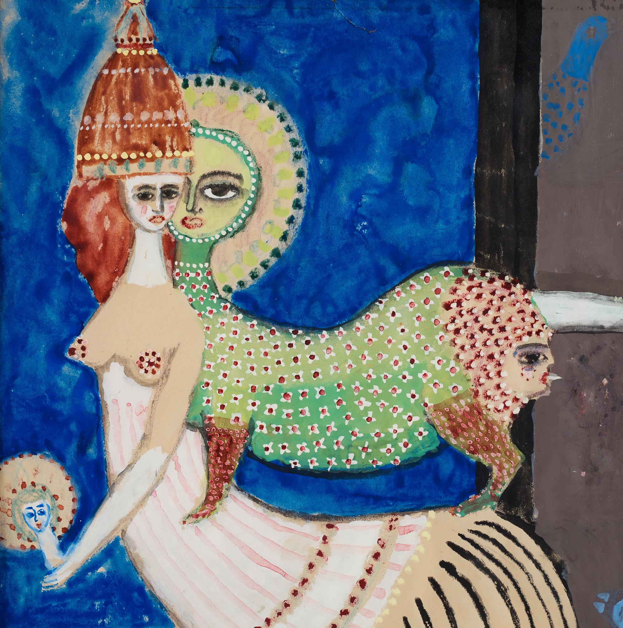 MAX WALTER SVANBERG, gouache, signed MAx Walters and dated 52.