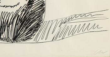 ANDY WARHOL, serigrafi, 1974, signerad med initialer i blyerts, samt även signerad med blyerts 99/250 a tergo.