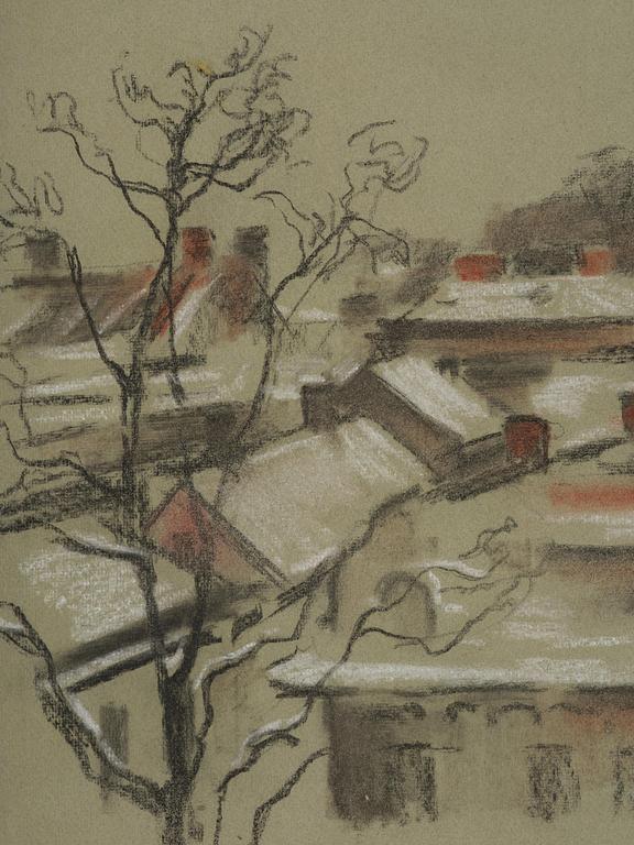Lotte Laserstein, Vy över hustak.