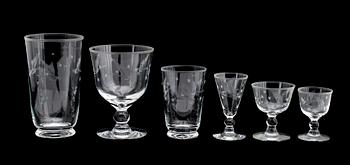 GLASSERVIS, 59 del, Smålandsglas Jönköping, 1900-talets första hälft.