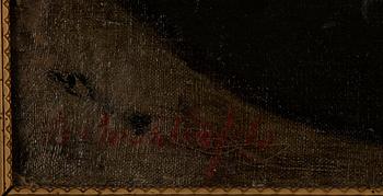 Okänd konstnär 1800-tal, Liggande man.