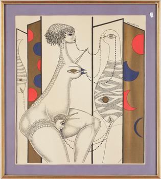 MAX WALTER SVANBERG, 2 st färglitografi, osignerade.