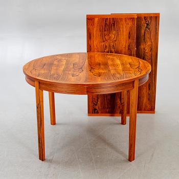 A Swedish 1960s jacaranda dining table,