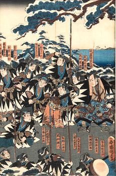 Utagawa Kunisada, from "47 ronin".
