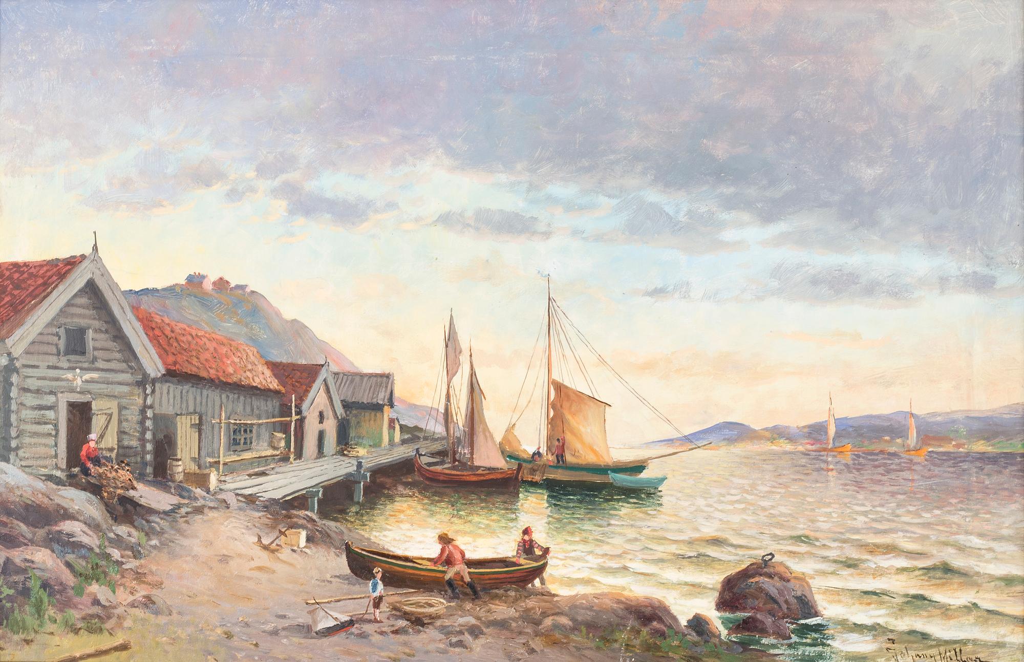 JOHNNY MILLAR, oil on canvas, signed.