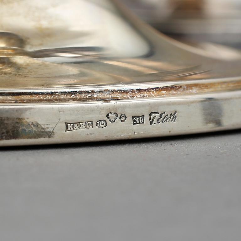 LJUSSTAKAR, ett par, silver, Ceson, Göteborg, 1962.