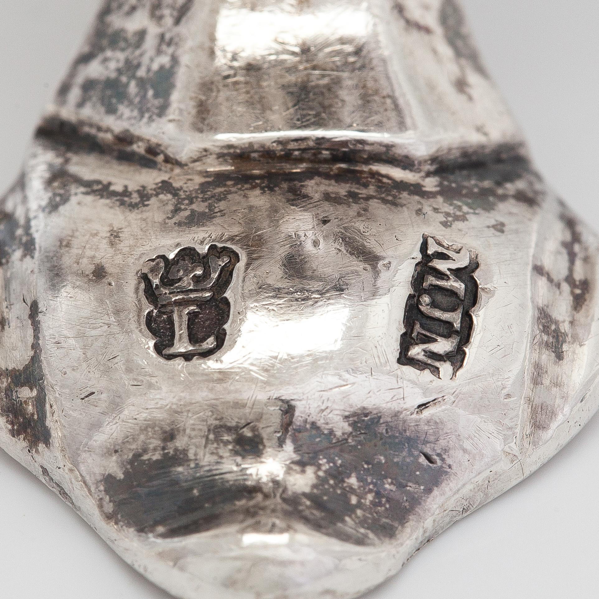 Kaffe- och teservis, 4 delar, silver, rokoko, Portugal, 1780-tal, olika silversmeder.