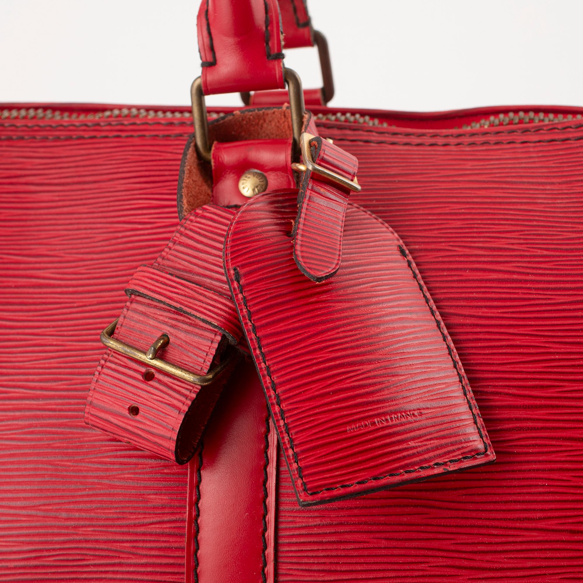 Louis Vuitton, weekendbag "Keepall Epi 50", 1990.