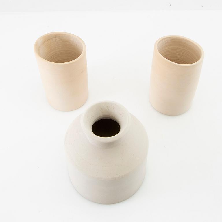 Gunnar Nylund & Anita Nylund, vases 3 pcs. Own Workshop.