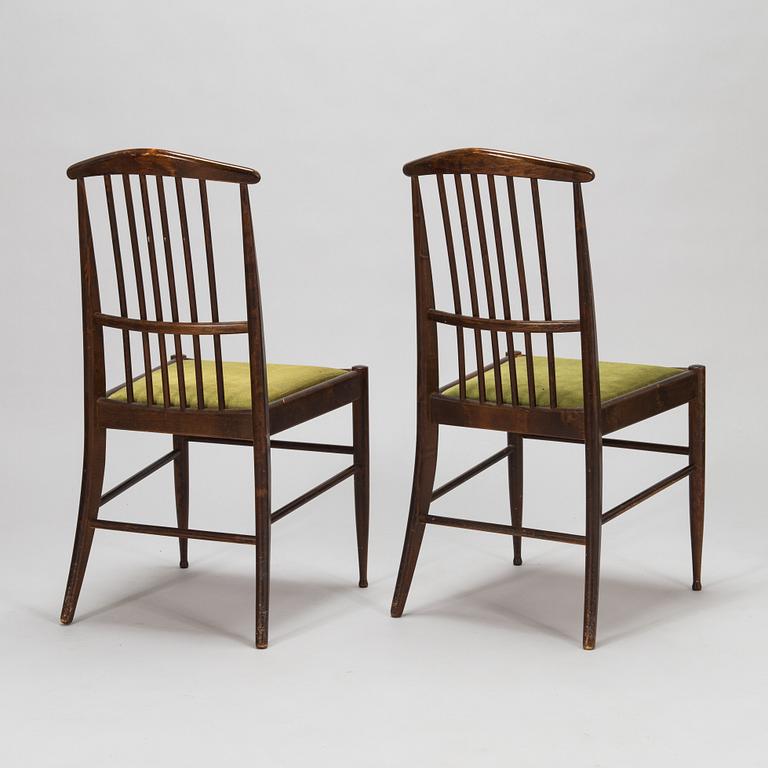 Kerstin Hörlin-Holmquist, A set of six Charlotte chairs  by Asko, Finland, 1970s.