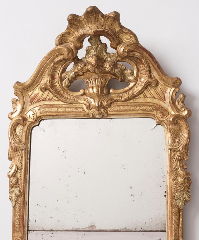 A Swedish Rococo mirror 1778 by Nils Meunier ( Stockholm 1754-1797).