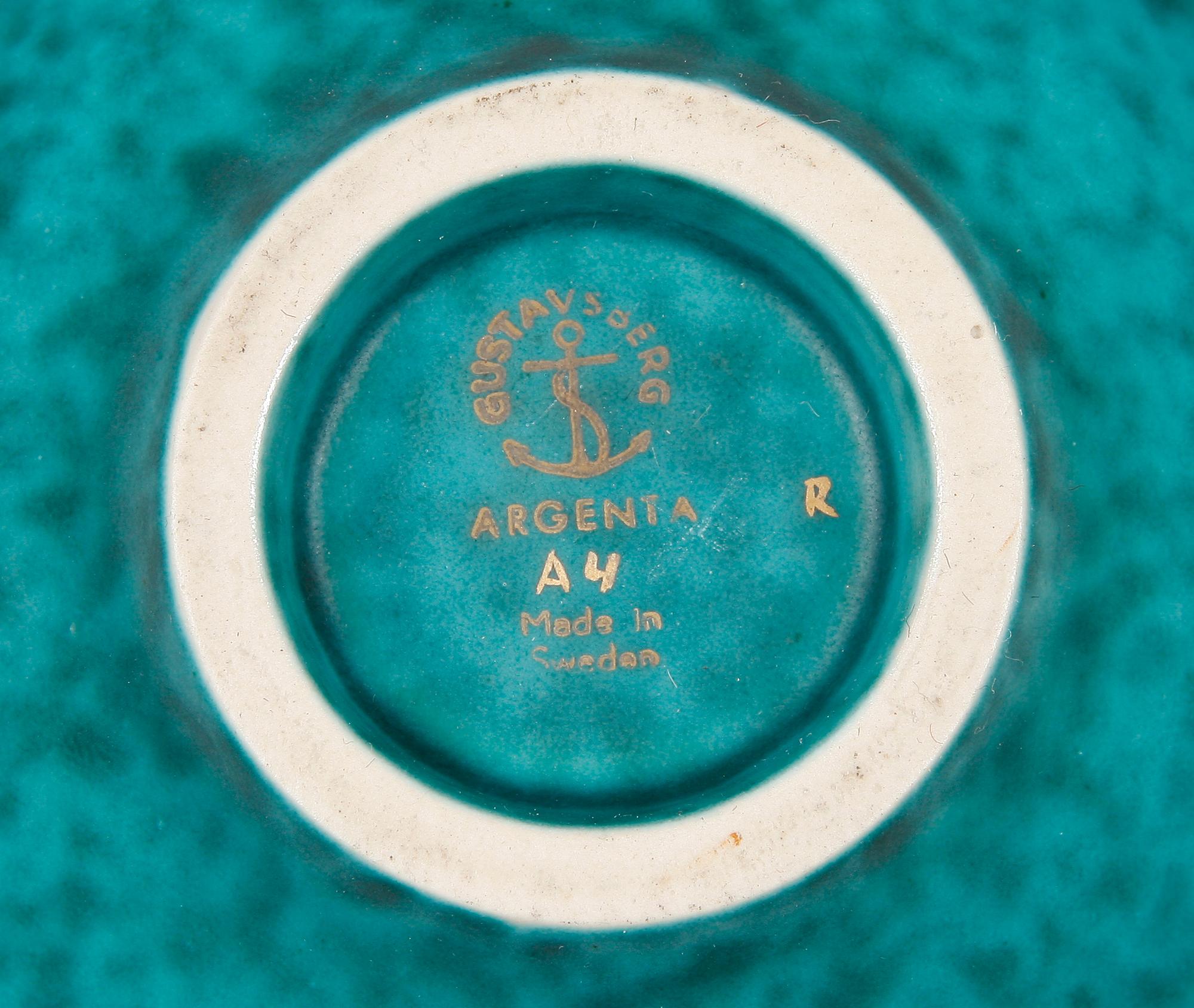 PARTI "ARGENTA", 10 delar, stengods, Wilhelm Kåge, Gustavsberg.