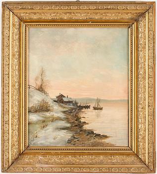 HERMAN WESSEL. Olja på duk. Signerad.
