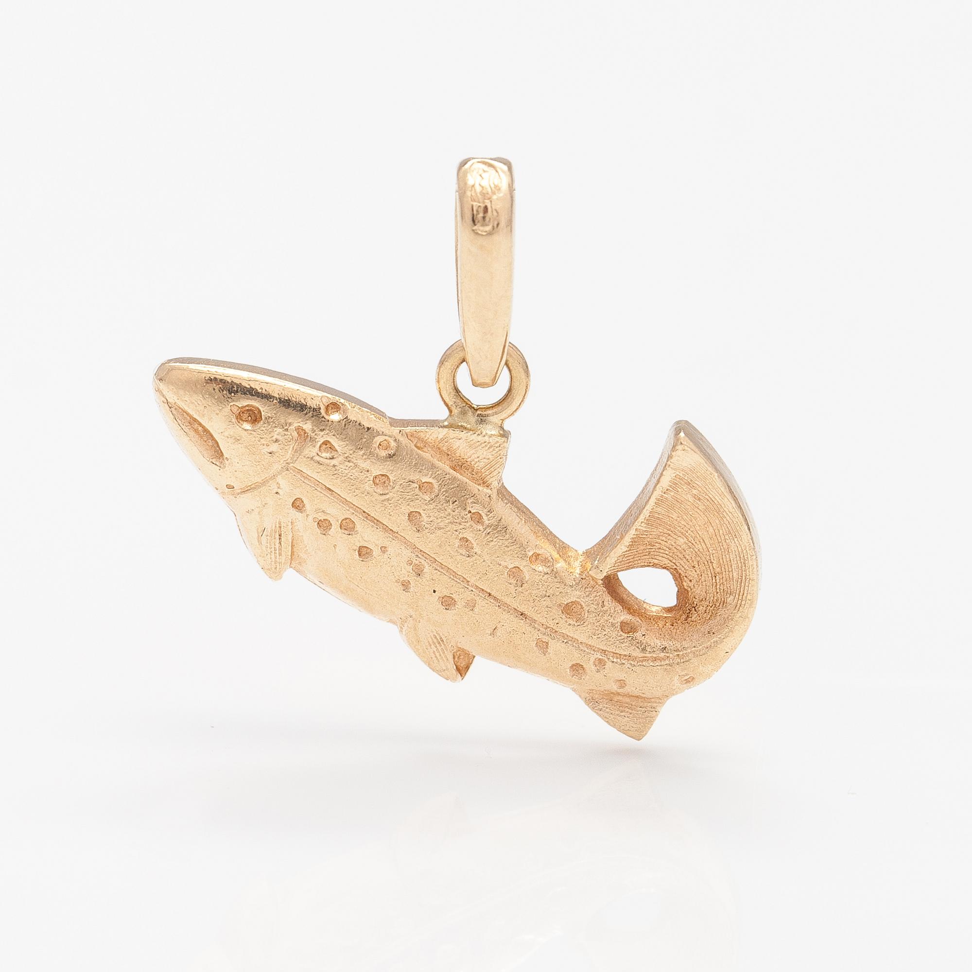 A 14K gold pendant. Kultasepänliike Seppo Penttinen, Sodankylä 1999.