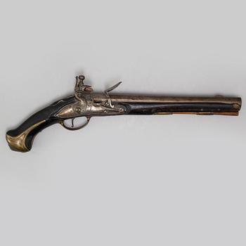 A Danish flintlock pistol 1751 pattern.