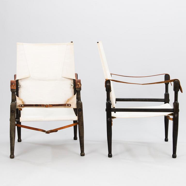 A pair of 1930s open armchairs, design Wilhelm Kienzle.