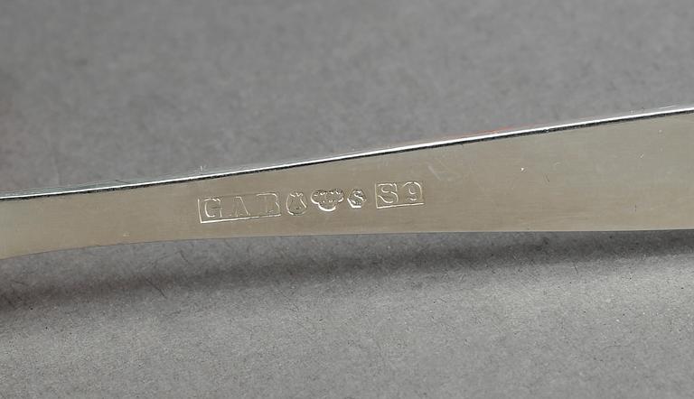BESTICKSERVIS, 99 delar, "Rosenholm", Guldsmedsaktiebolaget GAB, Stockholm, mestadels 1964-1966. Vikt ca 3035 gram.