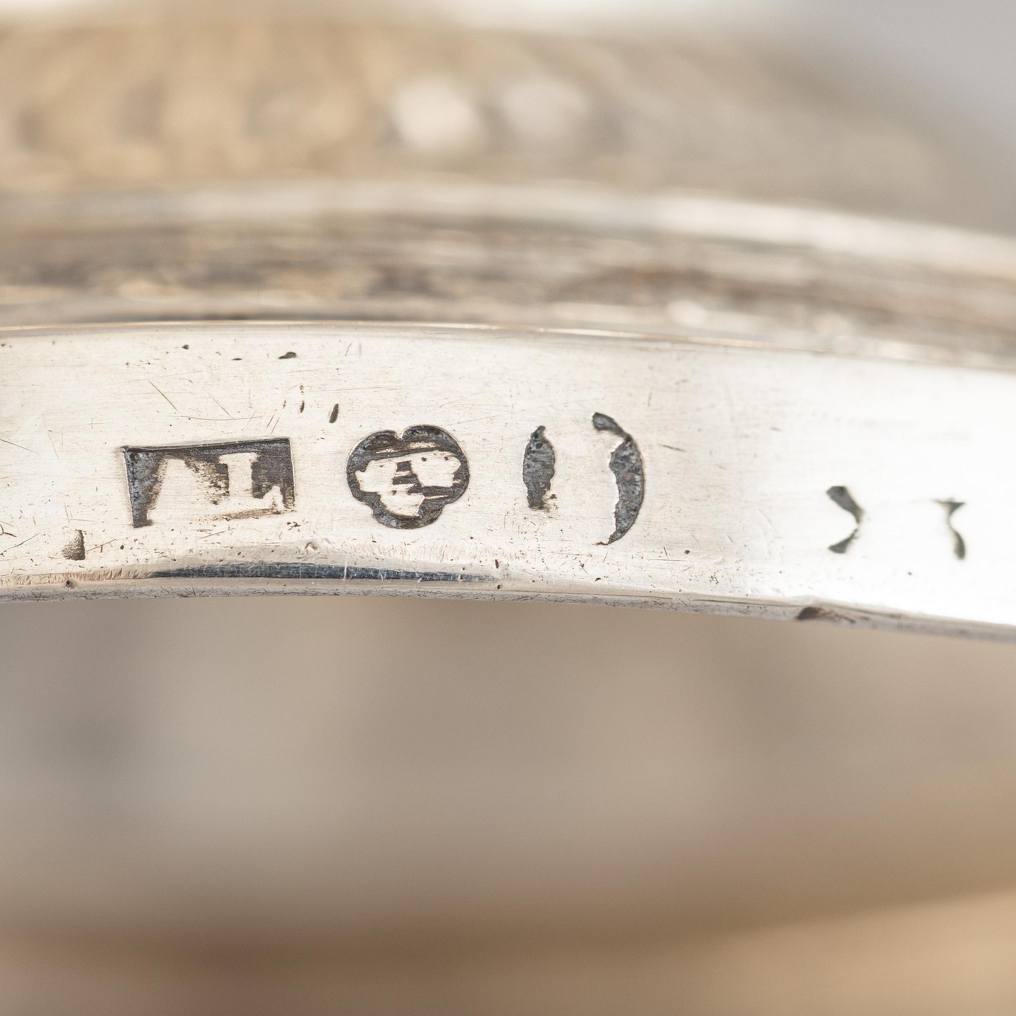 A Swedish empire parcel gilt silver creamer, mark of Anders Lundqvist, Stockholm 1828.