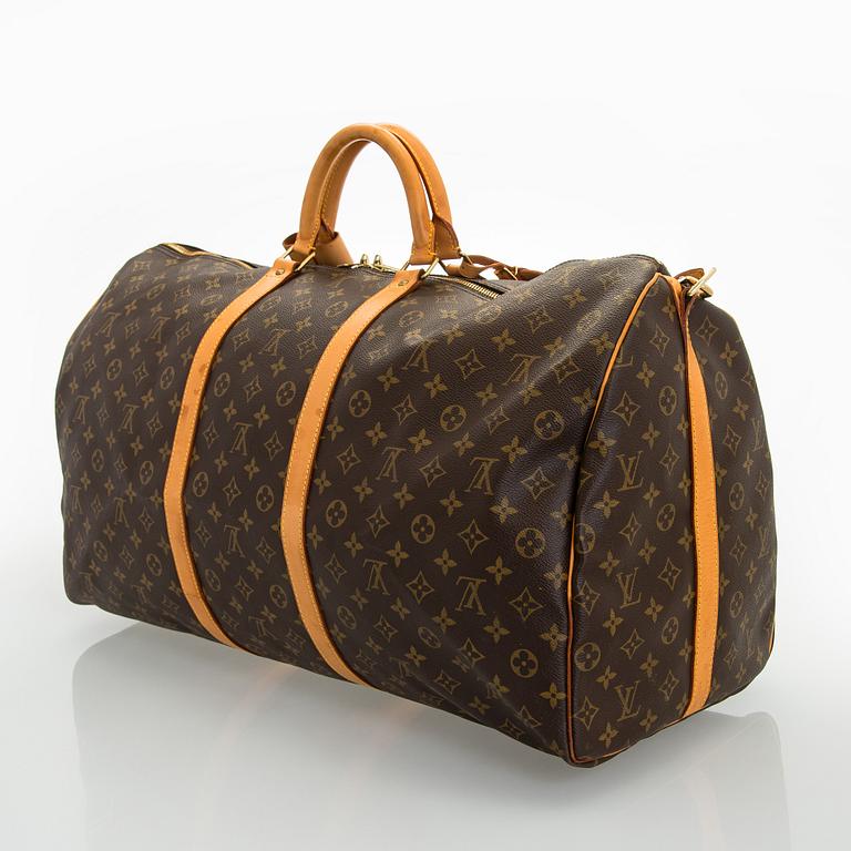Louis Vuitton, a Monogram Canvas 'Keepall 60 Bandoulière' weekend bag.
