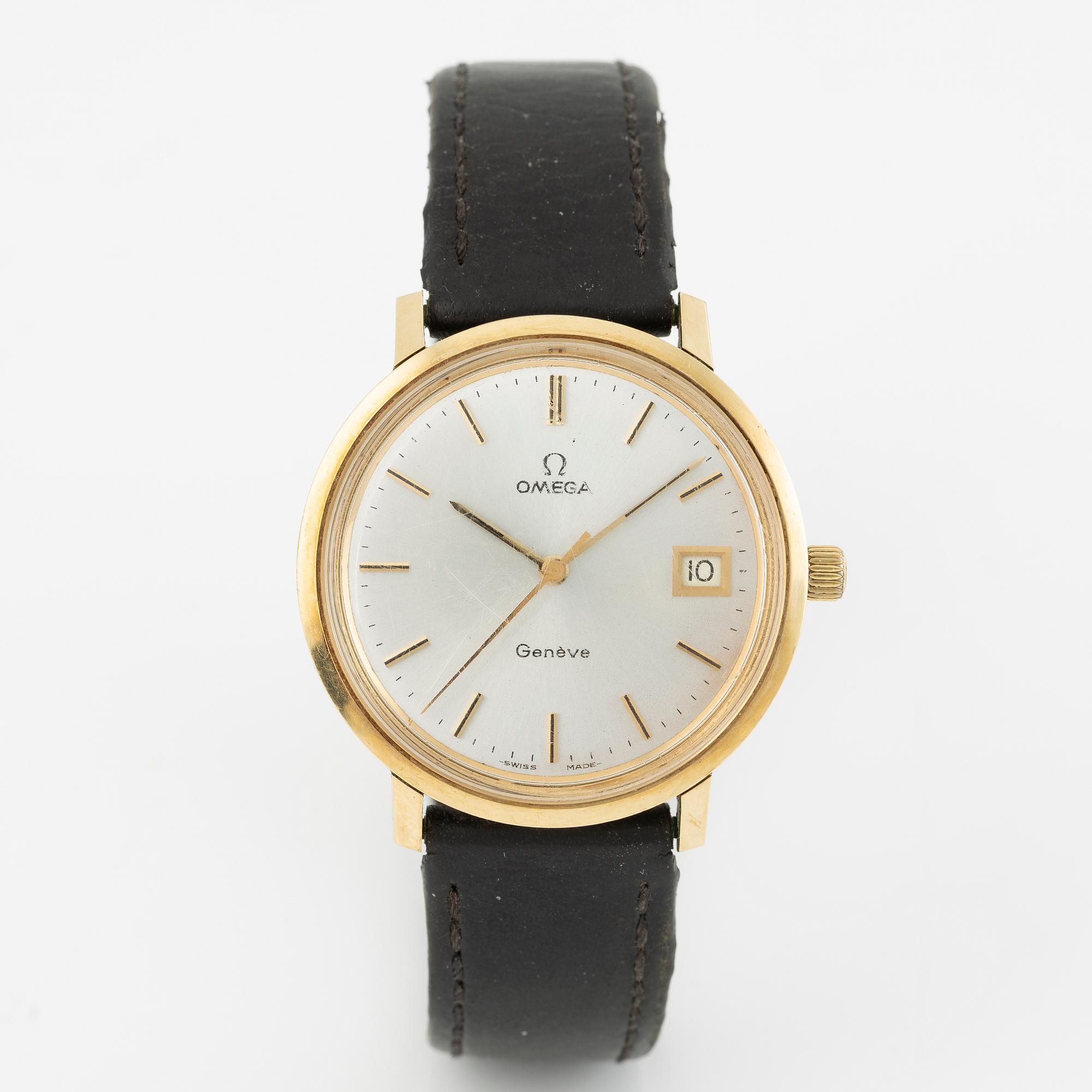 Omega, Genève, armbandsur, 35.5 mm.