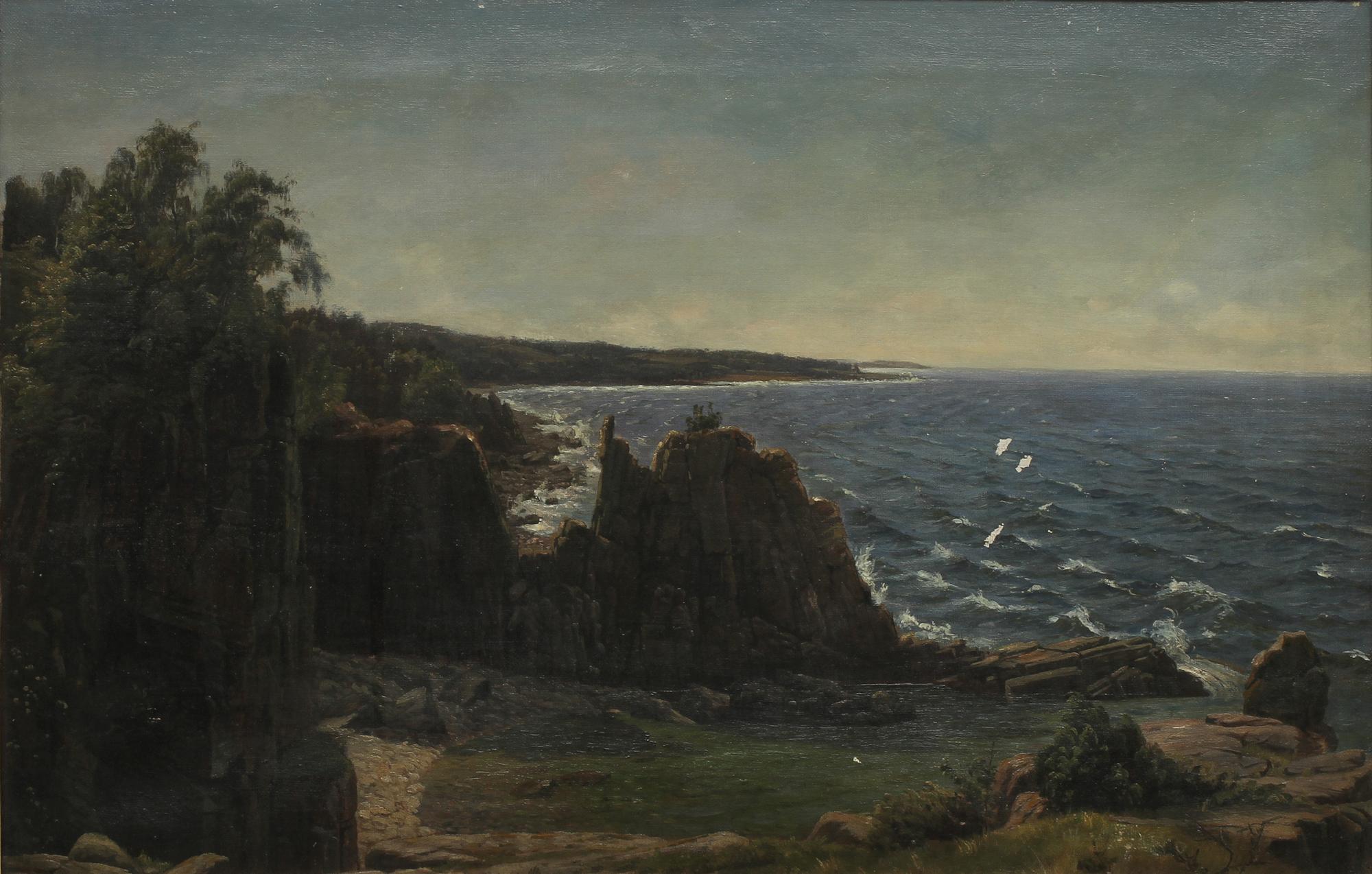 JOHANNES BOESEN, hans art, olja på duk, ej signerad.