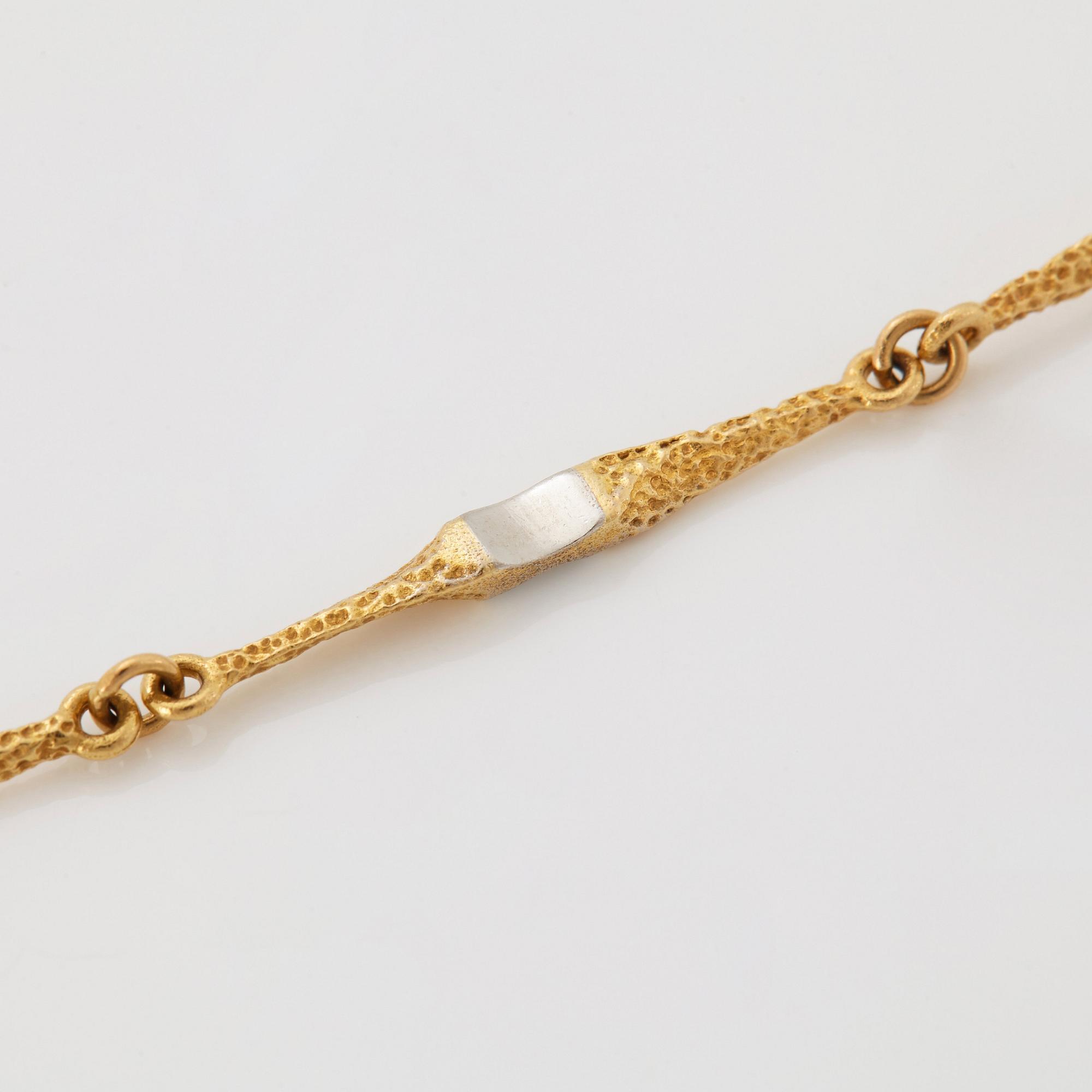 Lapponia collier 18K guld och platina.
