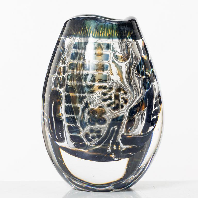 Edvin Öhrström, an Ariel glass vase "The Girl and the Gondolier", Orrefors 1959.