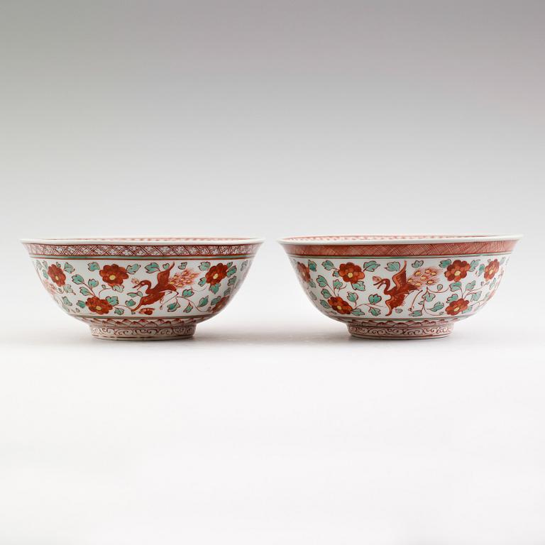 SKÅLAR, 1 par, porslin, Japan, 1900-talets mitt.
