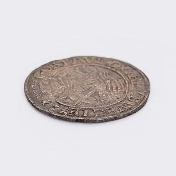 Coin, 1/2 mark, king Gustav Vasa, silver 1536-1560.