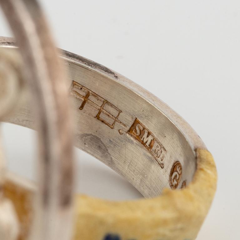 Lars Arby, six rings, silver. Gothenburg, among others, 1966 and 1976.