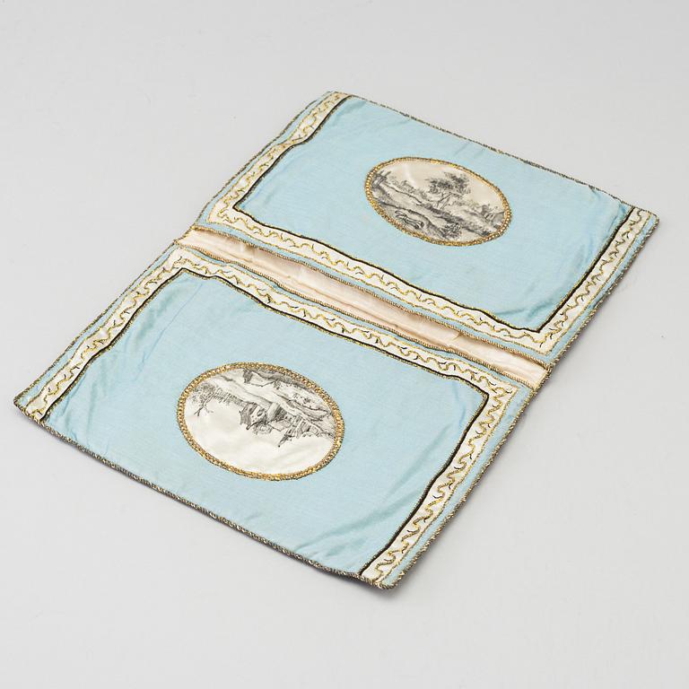 A WALLET, late 18th / early 19th century.