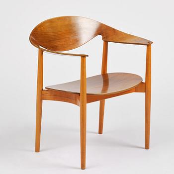 Ejner Larsen & Aksel Bender Madsen, a "Metropolitan" chair, Fritz Hansen, Denmark, 1950s.