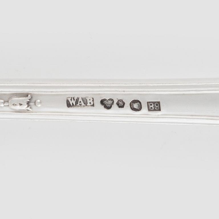 A Swedish Silver Cutlery, W.A. Bolin 'Model B', Stockholm 1948-1967 (127 pieces).