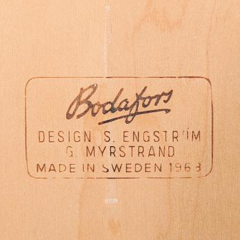 SÄNGBORD, 1 par, S. Engström & G. Myrstrand, Bodafors, 1900-talets andra hälft.
