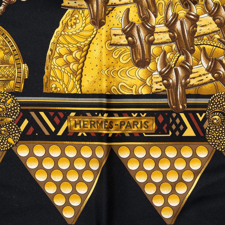 Hermès, scarf, "L'Or des Chefs".
