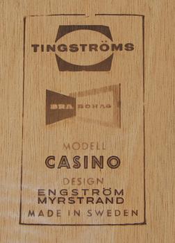 HALLMÖBEL, "CASINO", Tingström/Myrstrand, Tingströms, 1900-talets tredje kvartal.