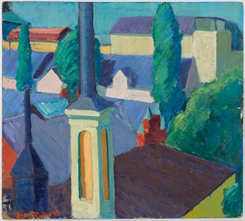 BJØRN HALBY, two oilpaintings on panel, one signed and dated -43.