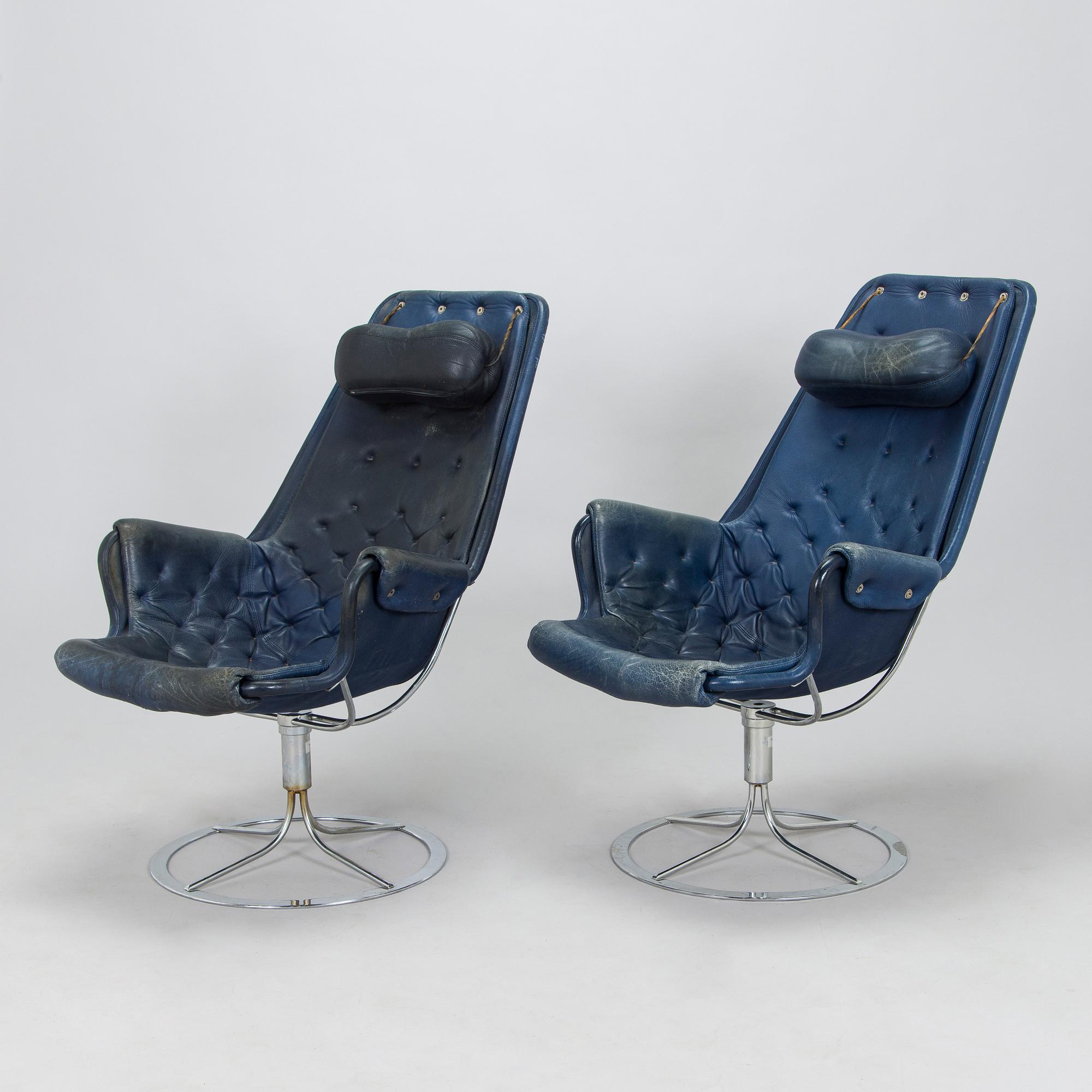 Bruno Mathsson, a pair of 'Jetson' armchairs, Dux, second half of the 20th century.