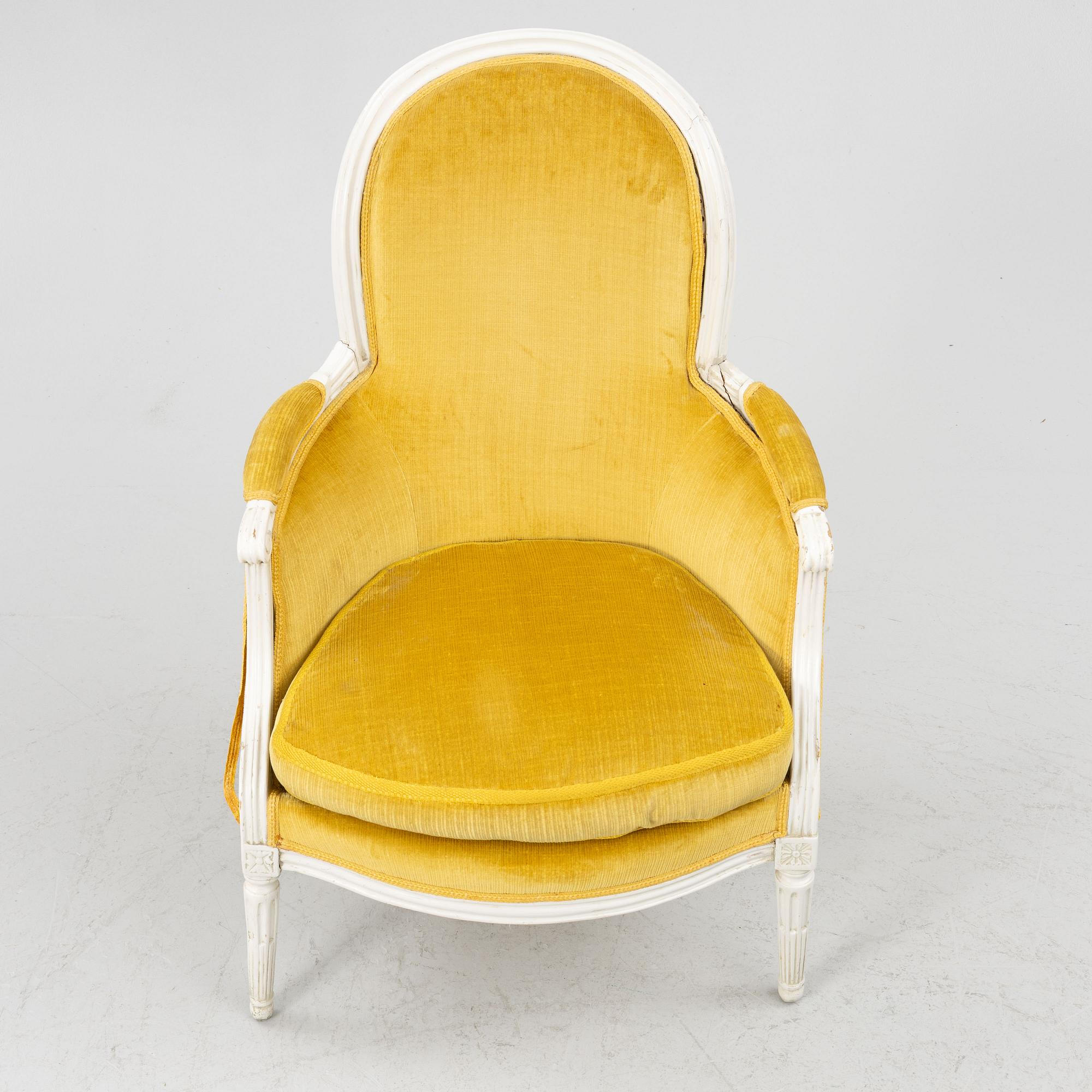 Fåtölj, Gustaviansk stil, 1900-talets början.
