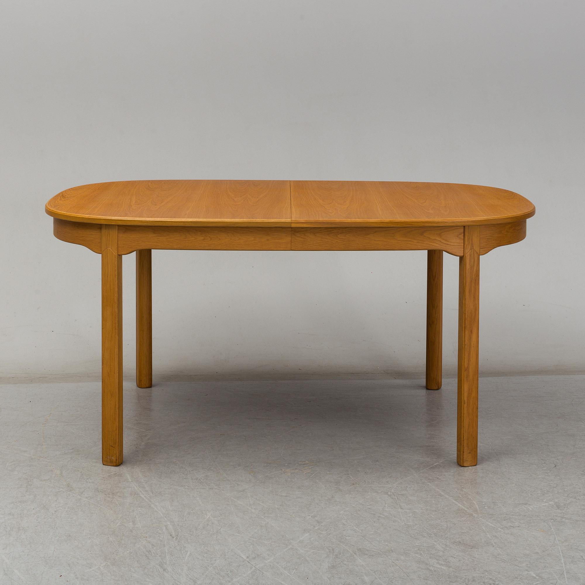 CARL MALMSTEN, matsalsgrupp 7 delar, "Ambassadör", Åfors Möbelfabrik.