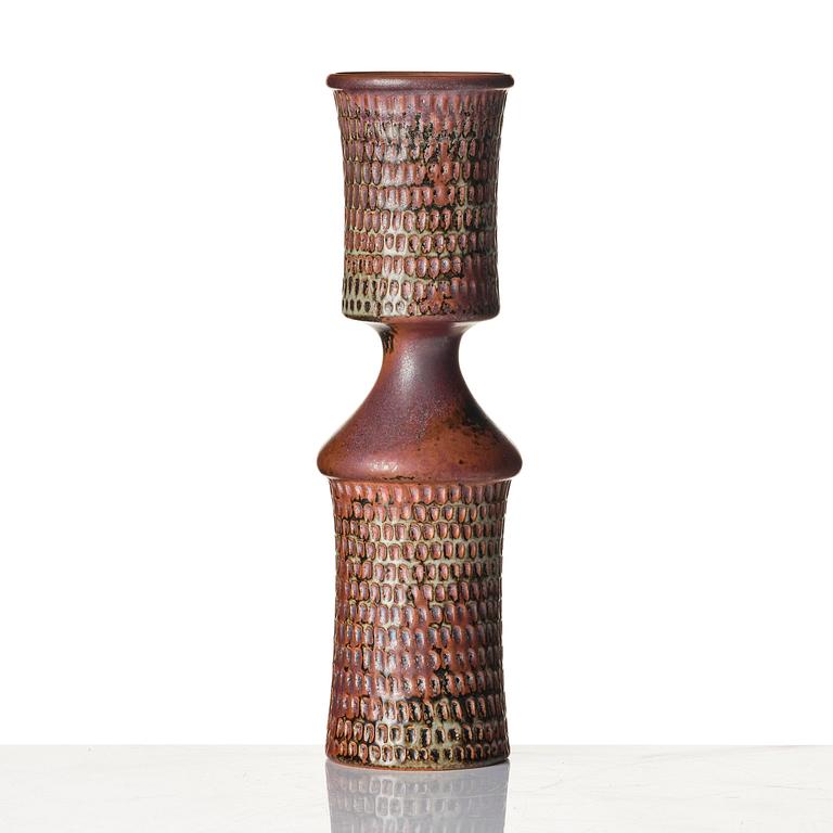 Stig Lindberg, a stoneware vase, Gustavsberg Studio, Sweden, 1968.