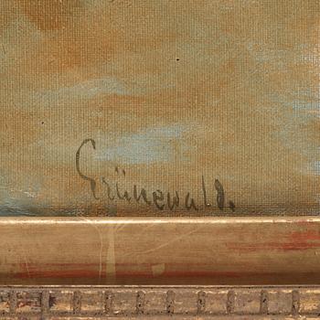 ISAAC GRÜNEWALD, oila on canvas, signed.